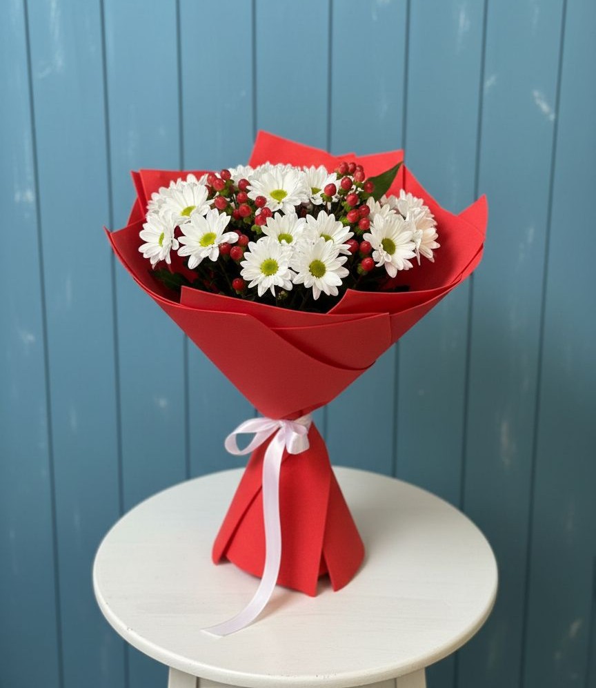 Букет цветов из: Хризантемы в Серове Свердловская область