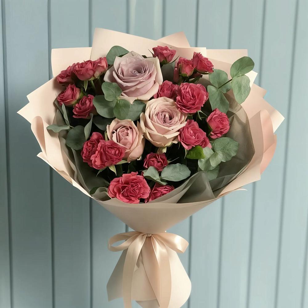 Букет цветов из: Гвоздики и Розы в Серове Свердловская область