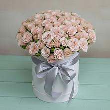 Цветочная композиция из Розы в шляпной коробке в Серове Свердловская область