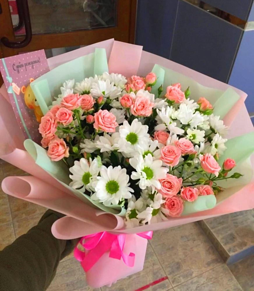 Букет цветов из: Розы и Хризантемы в Серове Свердловская область