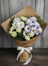 Букет цветов из:  Хризантемы и Розы в Серове Свердловская область