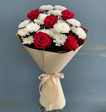 Букет цветов из:  Розы и Хризантемы в Серове Свердловская область