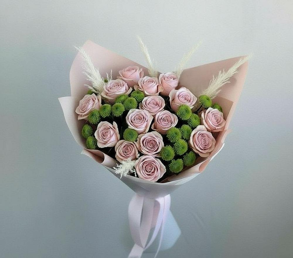 Букет цветов из: Розы и Хризантемы в Серове Свердловская область