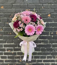 Букет цветов из:  Герберы и Хризантемы в Серове Свердловская область