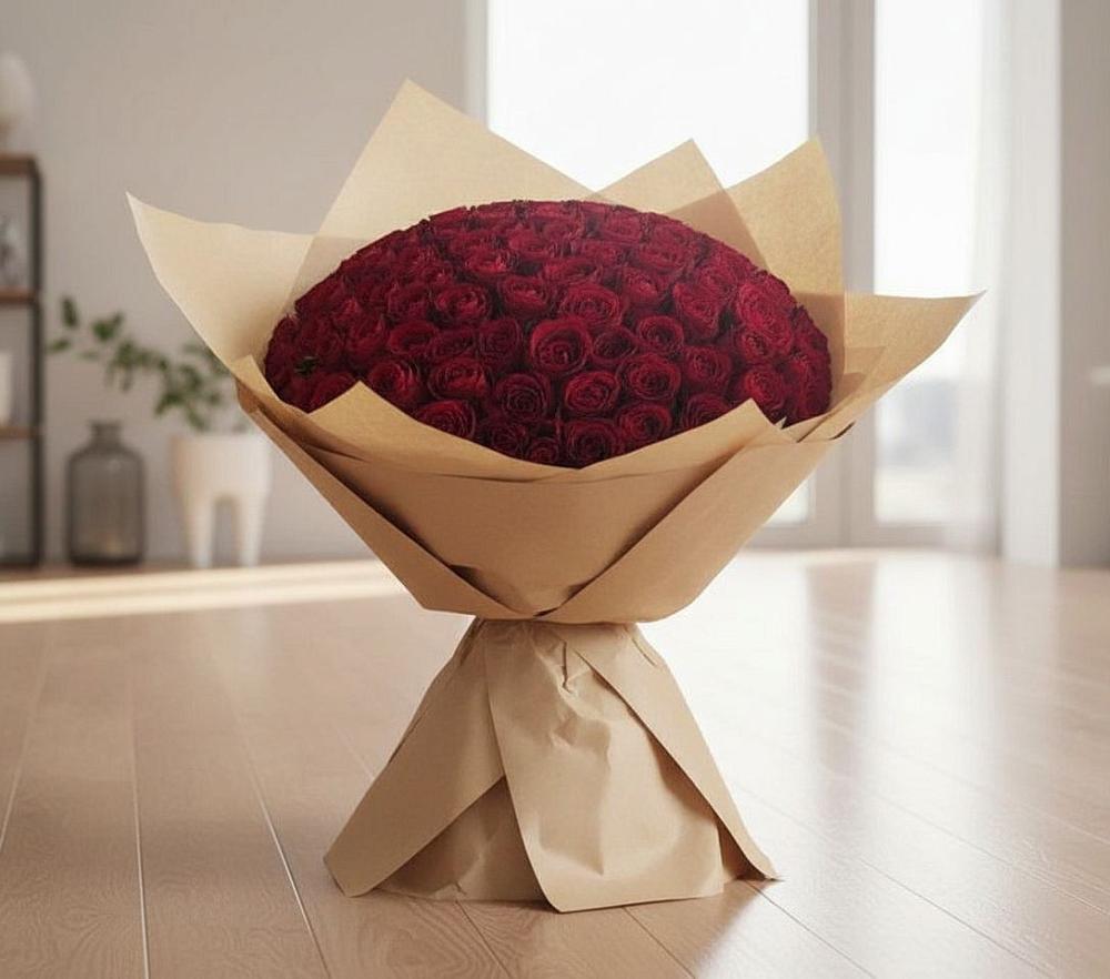 Букет 101 Красная роза в Серове Свердловская область