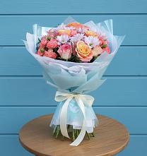 Букет цветов из:  Хризантемы и Розы в Серове Свердловская область